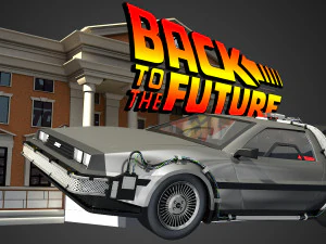 delorean - back to the future 3D Model