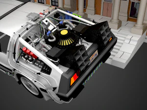 delorean - back to the future 3D Model