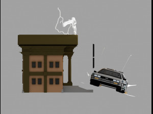 delorean - back to the future 3D 模型