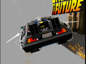 delorean - back to the future 3D 模型