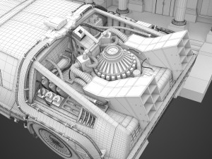 delorean - back to the future 3D 模型
