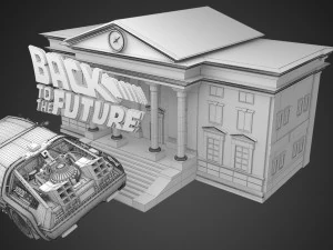 delorean - back to the future 3D Model