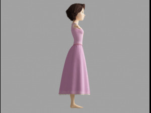 rapunzel short hair 3D Model
