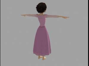 rapunzel short hair 3D Model
