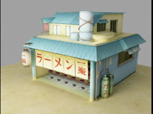ichiraku shop 3D Model