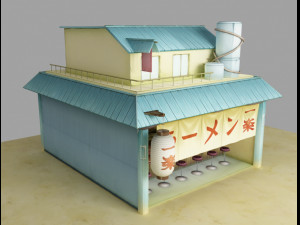 ichiraku shop 3D Model