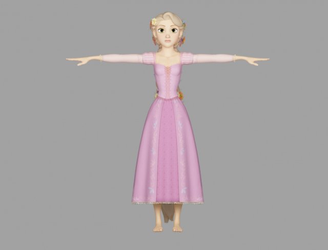 Rapunzel Braid 3D Модель In Мультяшные 3DExport