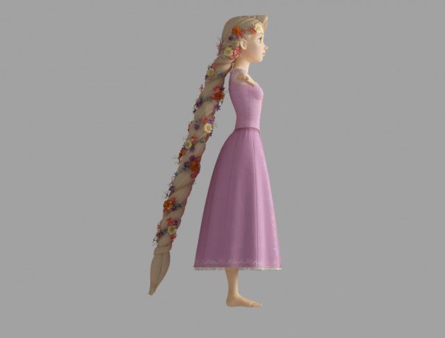 Rapunzel Braid 3D Модель In Мультяшные 3DExport