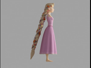 rapunzel braid 3D Модель