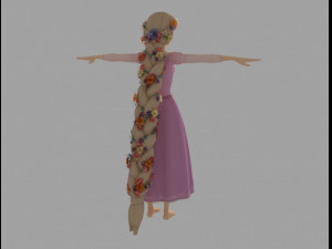 rapunzel braid 3D Модель