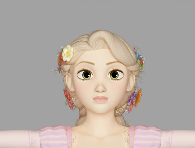 Rapunzel Braid 3D Модель In Мультяшные 3DExport
