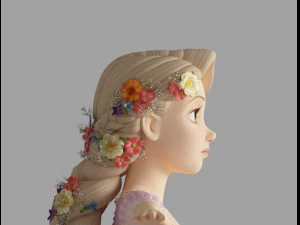 rapunzel braid 3D Model