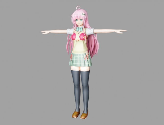lala satalin 3D 模型 .c4d .max .obj .3ds .fbx .stl .blend