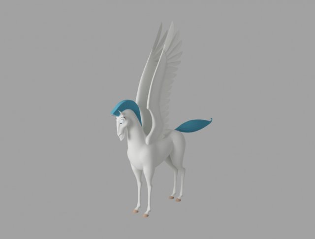 pegasus 3D Модель .c4d .max .obj .3ds .fbx .stl .blend 