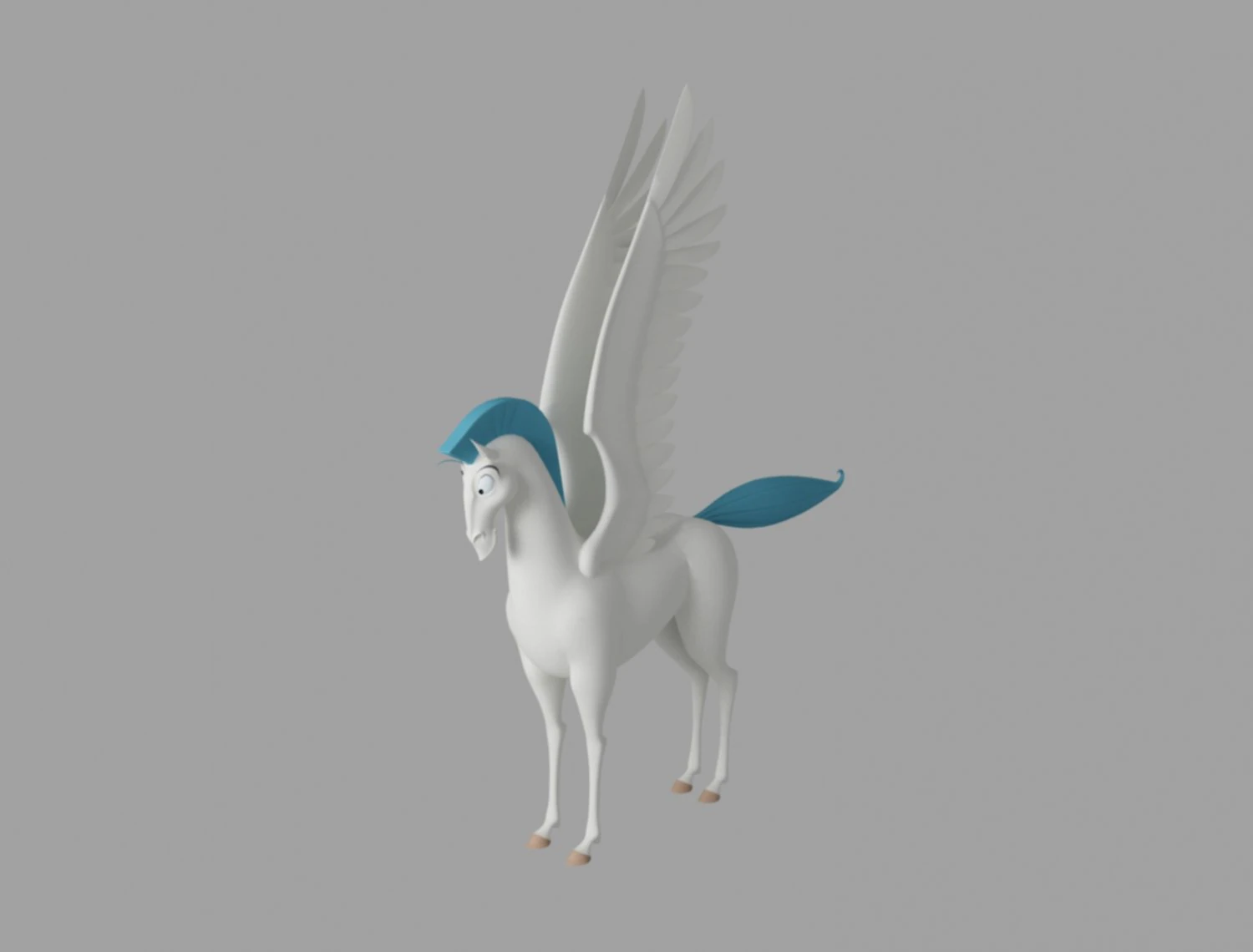 pegasus 3D Model .c4d .max .obj .3ds .fbx .stl .blend 