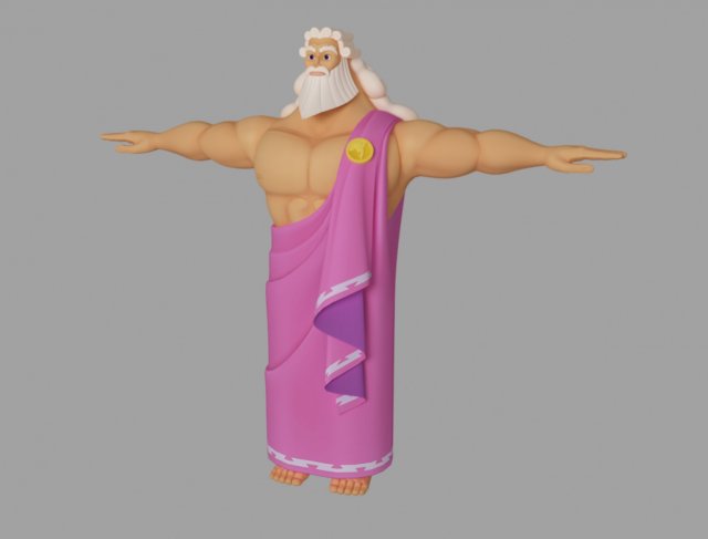Zeus 3Dモデル .c4d .max .obj .3ds .fbx .stl .blend 