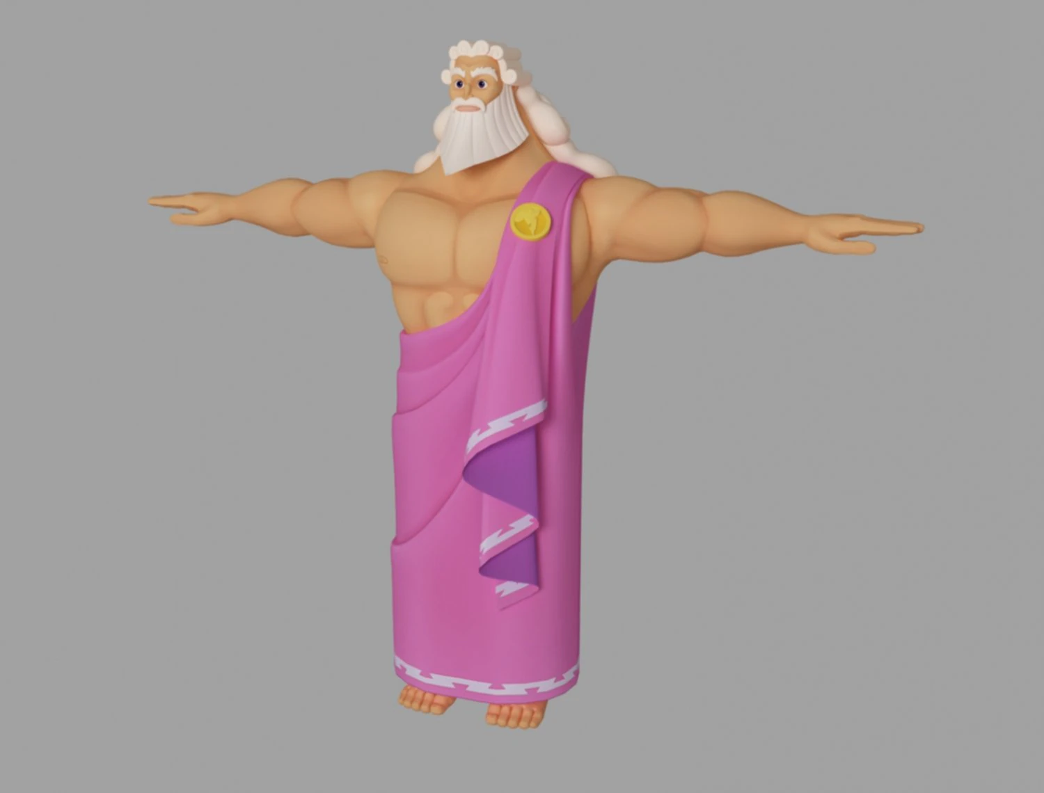 Zeus 3D Model .c4d .max .obj .3ds .fbx .stl .blend