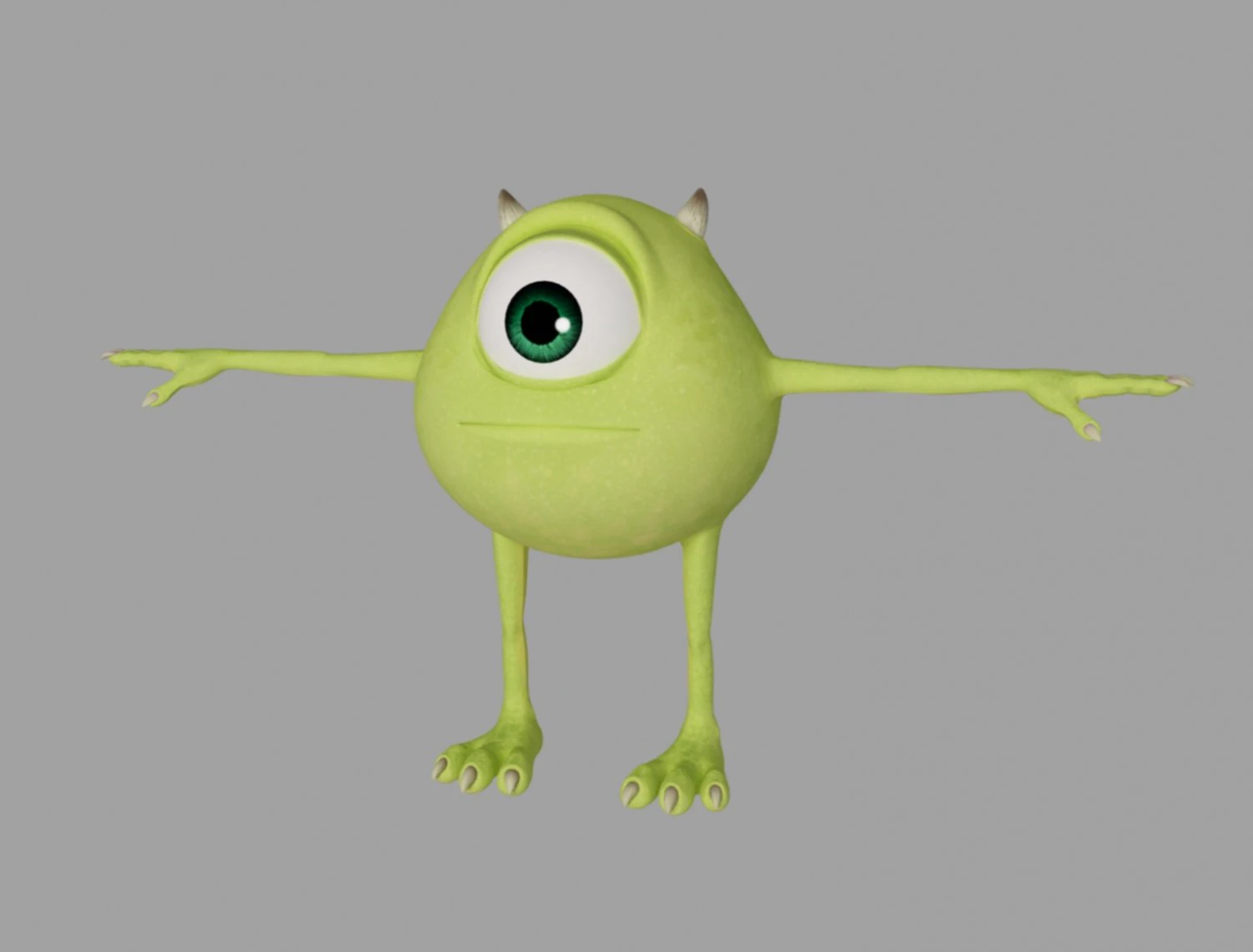 mike wazowski 3D Model .c4d .max .obj .3ds .fbx .stl .blend 