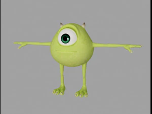 Mike Wazowski Modelo 3D