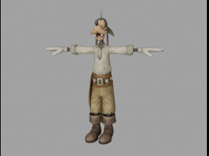 goofy pirate 3D Model