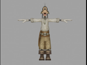 goofy pirate 3Dモデル