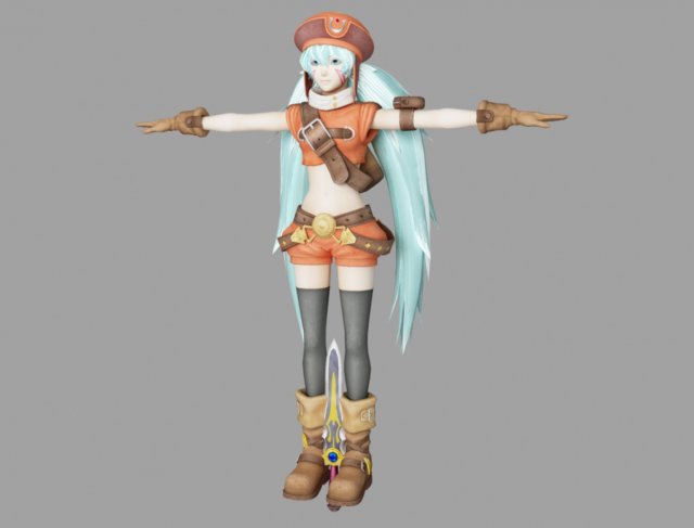 sakuya 3D 模型 .c4d .max .obj .3ds .fbx .stl .blend 