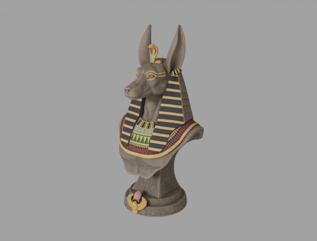 anubis 3D 모델 .c4d .max .obj .3ds .fbx .stl .blend 