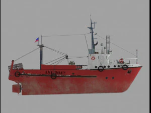 fishing trawler refrigerator 3D Model