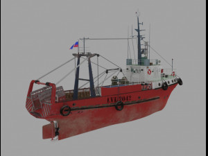 fishing trawler refrigerator 3D-Modell