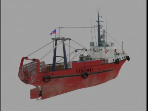 fishing trawler refrigerator 3D Model