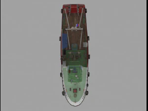 fishing trawler refrigerator 3D Model