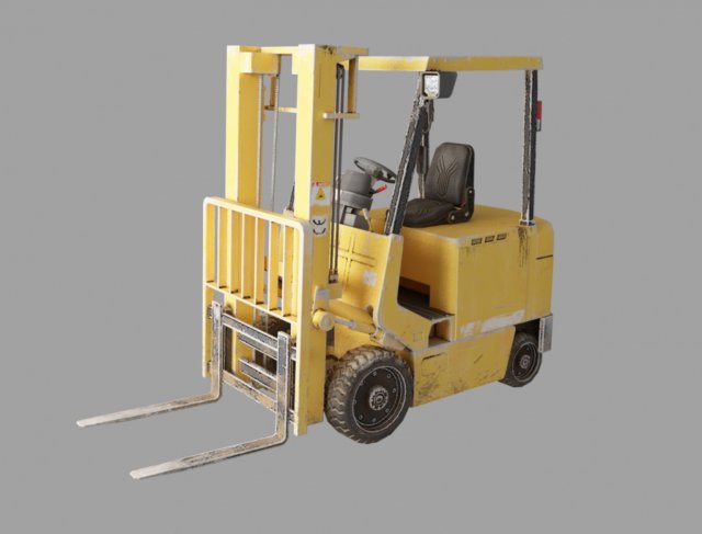 forklift 2012 3D-Modell .c4d .max .obj .3ds .fbx .stl .blend 