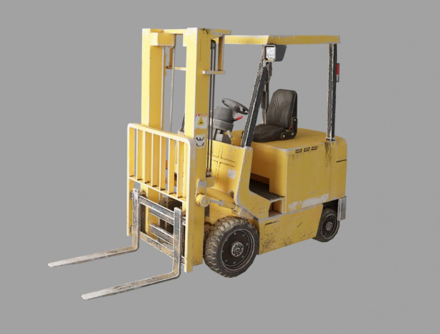 forklift 2012 3D Model .c4d .max .obj .3ds .fbx .stl .blend 
