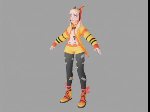 キャンディーガール 3Dモデル