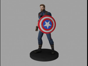 Caption america 3D Model