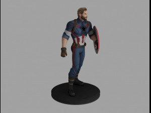 Caption america 3D Модель