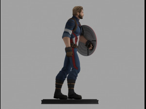 Caption america 3D Модель