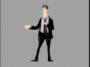 Cartoon stylised character 3D Model
