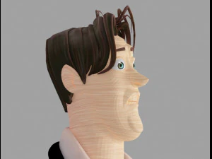 Cartoon stylised character 3D Model