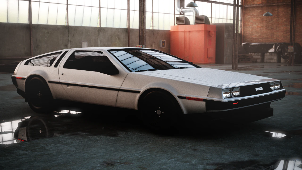 DeLorean Md 3D Model .c4d .max .obj .3ds .fbx .stl .blend 