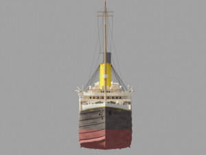 Titanic old ship 3Dモデル