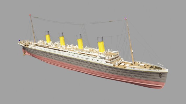 Titanic old ship Modello 3D in Trasporto 3DExport