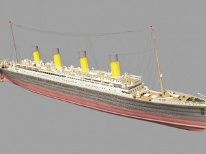 Titanic old ship 3Dモデル