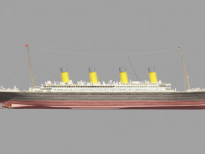 Titanic old ship 3Dモデル