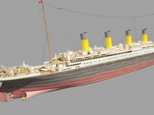 Titanic old ship 3Dモデル