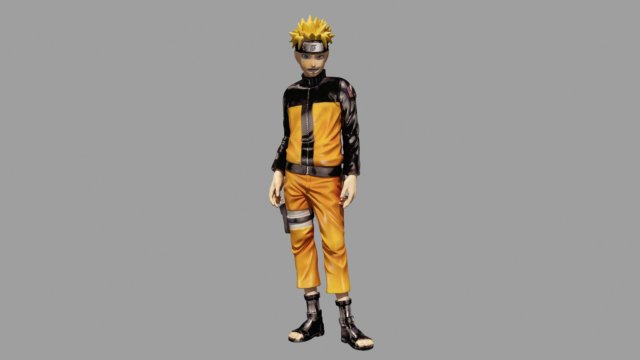 UZUMAKI NARUTO Modelo 3D .c4d .max .obj .3ds .fbx .stl .blend 