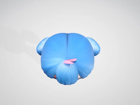 Cartoon Girl 3D Model