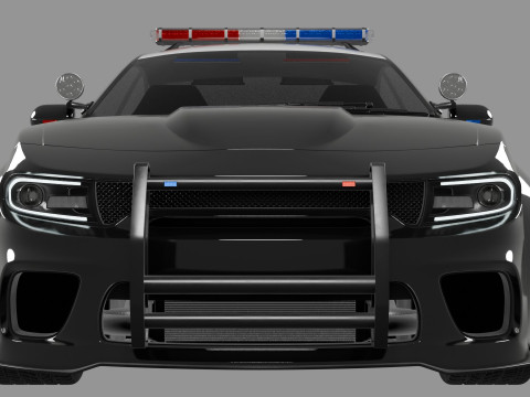 Dodge Charger Police Car 3D मॉडल