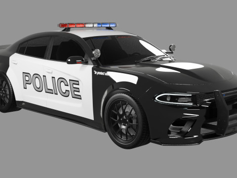 Dodge Charger Police Car 3D मॉडल
