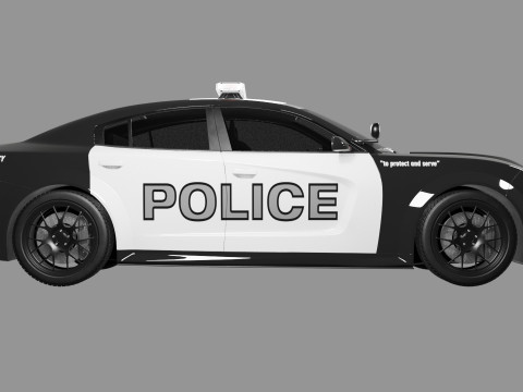 Dodge Charger Police Car 3D मॉडल